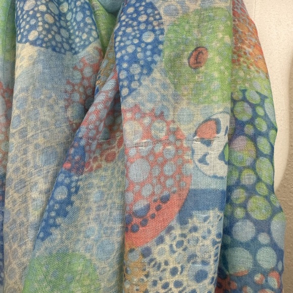 Women’s Scarf Floral Sheer Sanhe Lightweight Fashion Accessories - Picture 2 of 7